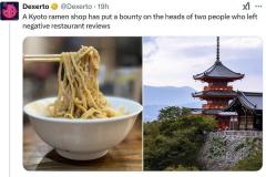 「ヤクザはまだいるんだな」～京都のラーメン屋の炎上が海外でも取り上げられる