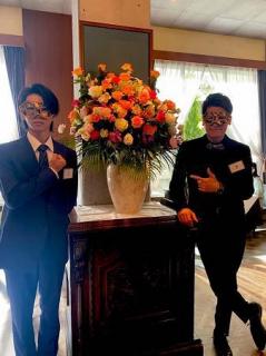 佐藤隆太、仮面舞踏会風マスクの婚活パーティーオフショ
