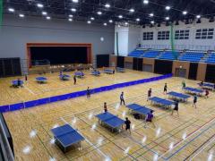 中国地方の大学生26名が3日間の強化合宿講師は龍谷大・西坂優也、関西大・藤原優＜中国学生卓球連盟春季強化合宿＞