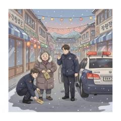 孫からの大切な11万円を雪道で、韓国の警察官が繋いだ「孝行の心」と高齢者を敬う温かな天の采配のイメージ画像