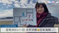 空気冷たい一日太平洋側☀️日本海側☁️のイメージ画像