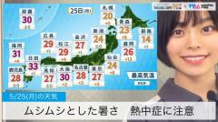 ムシムシとした暑さ 熱中症に注意