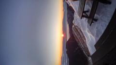 北アルプスから見た夜明けのイメージ画像