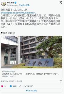 女性教員6人にセクハラ好意伝える手紙やメッセージ付き菓子、容姿に関する発言用務員を停職1カ月のイメージ画像