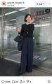 “働くママコーデ”安田美沙子、仕事と育児両立の洗練ネイビースタイルに反響