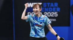 早田ひなが日本勢最高位の5位を維持｜卓球女子世界ランキング（2025年第6週）