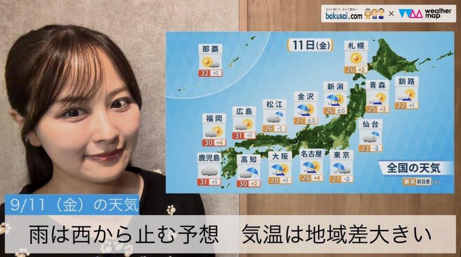雨は西から止む予想 気温は地域差大きいのイメージ画像