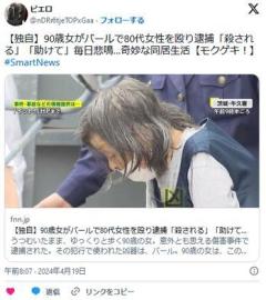 【茨城】90歳女がバールで80代女性を殴り逮捕「殺される」「助けて」毎日悲鳴…奇妙な同居生活のイメージ画像