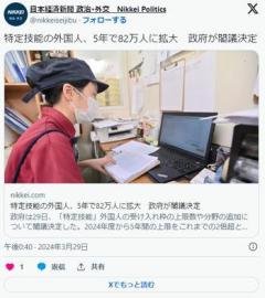 自民党「移民の受け入れを２倍に増やす。日本国民は外国人の生活を保障し、共生する責務がある」のイメージ画像