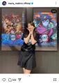 牧野真莉“炭次郎Tシャツ×ミニスカコーデ”で劇場版『「鬼滅の刃」最新作鑑賞！炭次郎へメッセージつづり鬼滅愛爆発。