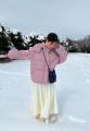 松村沙友理、白銀の世界に雪の妖精が..