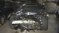 猛スピードで軽乗用車に追突か スポーツカー運転の男（46）を危険運転傷害の疑いで逮捕 祖父母と孫（10）は意識不明の重体 福岡・久留米市
