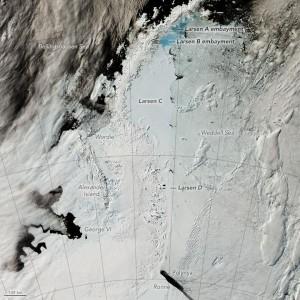 地球上の海氷面積が観測史上最小に 衛星がとらえる