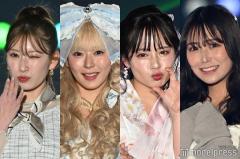 NMB48・1期メンバーが「関コレ」で再会 渡辺美優紀・山田菜々・吉田朱里・白間美瑠がランウェイ歩く【関西コレクション 2024 S／S】