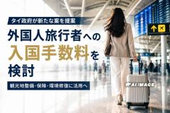 タイ、外国人旅行者への入国手数料を提案 観光地整備や旅行者保険などに活用へのイメージ画像