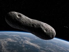 静止衛星より近い距離を通過する「混沌の神」アポフィス、2029年に地球人口の90%が目撃する超接近フライバイのイメージ画像