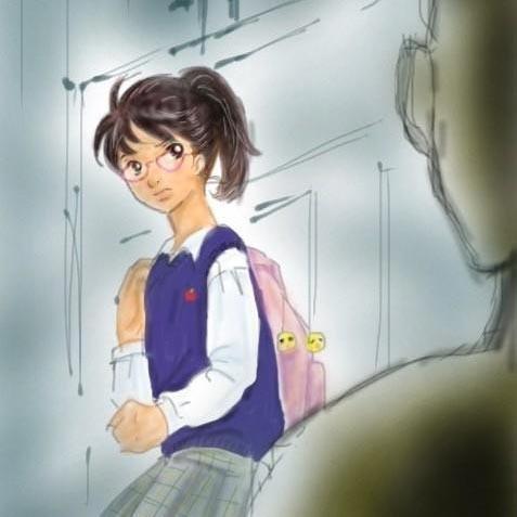 ｢メガネなしで どれくらい見える?｣と声かける不審な男