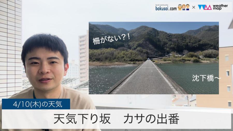 天気下り坂カサの出番のイメージ画像