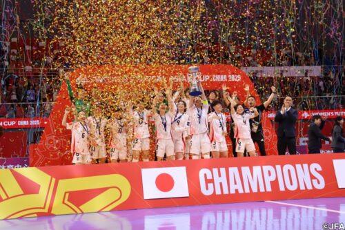 フットサル女子日本代表が初のアジアカップ優勝！タイとの激闘制す…11月に史上初のW杯へ