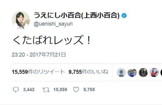 上西小百合議員 くたばれレッズ Twitter投稿しまたも炎上 スレッド閲覧 ローカルクチコミ爆サイ Com関東版