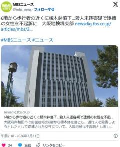 クレージークライマーの植木鉢落としてくるババア（韓国籍）不起訴のイメージ画像