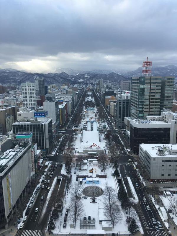 テレビ塔からの冬景色のイメージ画像