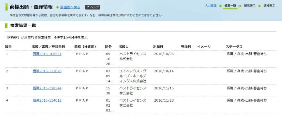 PPAP､ｴｲﾍﾞｯｸｽではなくﾍﾞｽﾄﾗｲｾﾝｽ株式会社に出願される?