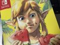 ゼルダの伝説、リンクがスイカを食べ..