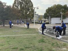 関西遊商、社会貢献の一環として浪速公園の清掃活動実施