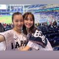 板野友美、マイアミでWBC日本戦を観戦..