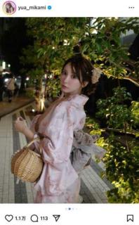 まさに“和の美”三上悠亜、美しすぎる浴衣姿を披露にファン悶絶「一緒に歩きたい」「美しすぎる」