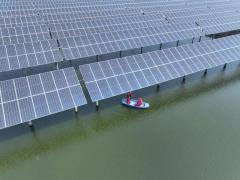 河北省唐山市、水面太陽光発電プロジェクトが稼働開始―中国のイメージ画像