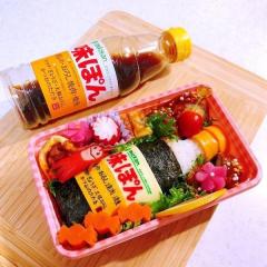 お弁当に「味ぽんボトル」を再現！？ Xで話題の職人技デコ弁のイメージ画像