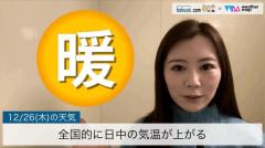 全国的に日中の気温が上がる