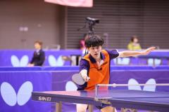 秋リーグ6戦全勝の早稲田大・濵田尚人、白星スタート＜卓球・全日学2024男子単1回戦結果③＞