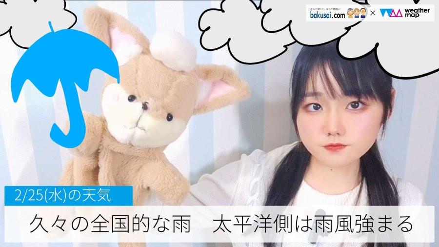 久々の全国的な雨、大平洋側は雨風強まるのイメージ画像