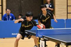 野田学園・岩井田駿斗/中野琥珀ペア、逆転勝利で4回戦へ＜卓球・インターハイ2025/男子ダブルス1～3回戦＞