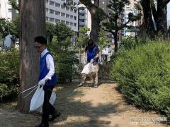 関西遊商、社会貢献活動の一環で浪速区の公園清掃実施のイメージ画像