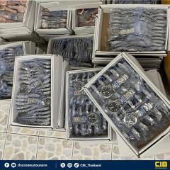 バンコクの中国資本倉庫で大量の偽造商品を押収、高級時計や香水や中国製携帯電話も