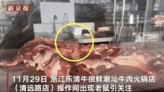 中国 「牛肉かじるネズミ」撮られた…「おぞましくて死にそう」中国の火鍋食堂が炎上のイメージ画像