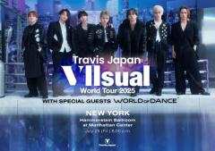 Travis Japan、ワールドツアー初日公演の生配信決定 ニューヨークからライブパフォーマンス【「Travis Japan World Tour 2025 VIIsual】