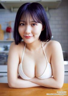 田中美久“原点”白水着姿でふんわり美バスト輝く「ヤンマガ」表紙登場のイメージ画像