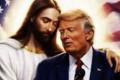 トランプ氏、懲りずにイエスに抱擁される自らの画像を投稿