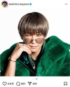 NEWS・小山慶一郎の“最っ高”ビジュアルうちわにファンが胸キュン！歴代最高うちわを披露