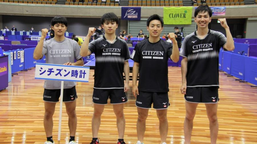 シチズン時計、7期ぶり4度目の優勝＜前期日本卓球リーグ和歌山大会男子1部＞