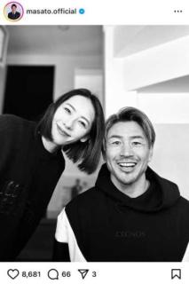 魔裟斗、「今日で結婚19年！」妻・矢沢心との寄り添う2ショット公開に”理想の夫婦すぎます！”