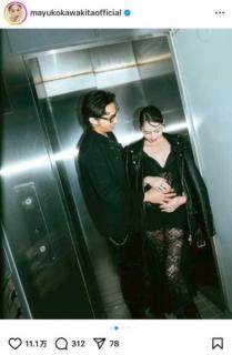 河北麻友子、ふっくらお腹と夫婦2ショットを公開！第2子妊娠に祝福の声続々のイメージ画像