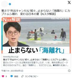 【夏】暑さで“外出キャンセル”続々…止まらない「海離れ」「カブトムシ離れ」変わる日本の夏