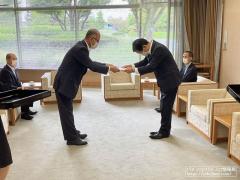 広島県遊技業防犯協力会連合会、県の文化・スポーツ活動等振興事業に２００万円を寄贈