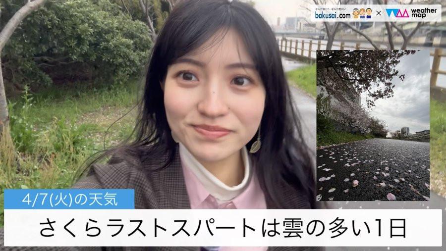 さくらラストスパートは雲の多い１日のイメージ画像